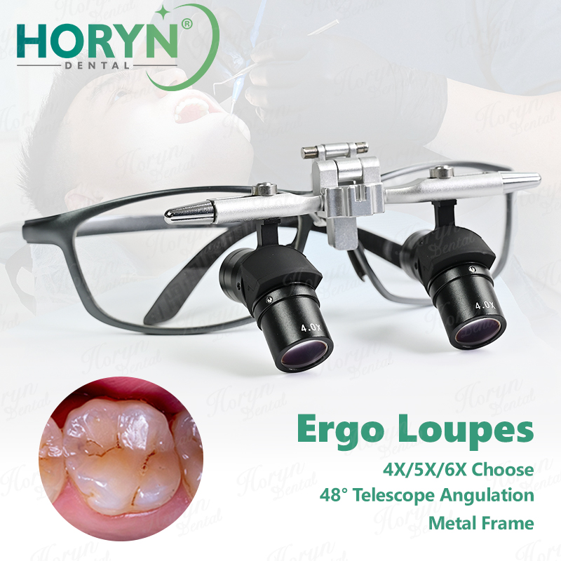 Medical Lab Equipment - 4X/5X/6X Magnifier Dental 48 ° Ergo