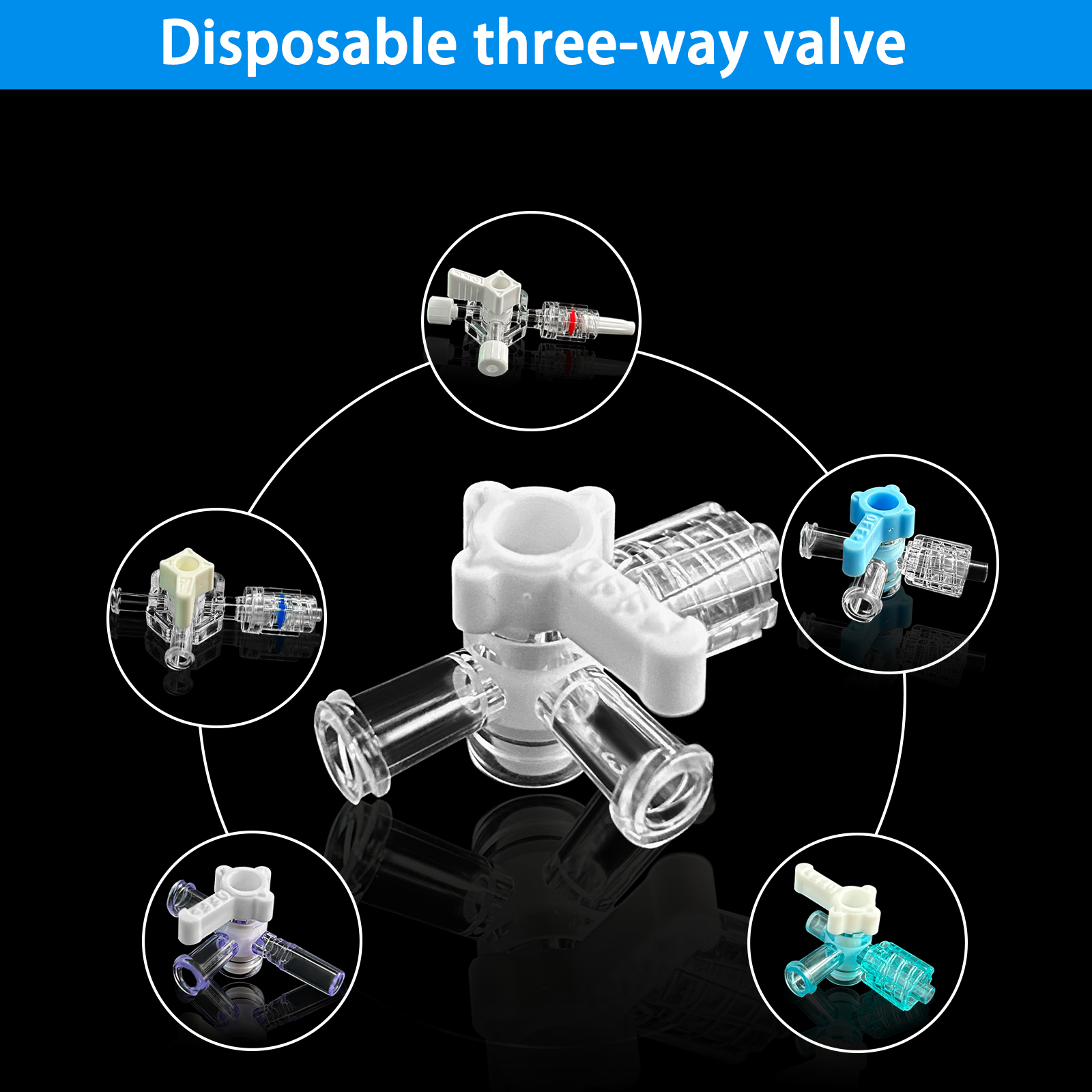 50 Three-Way Stopcock Valves,  - Medical Laboratory recensione e prezzo