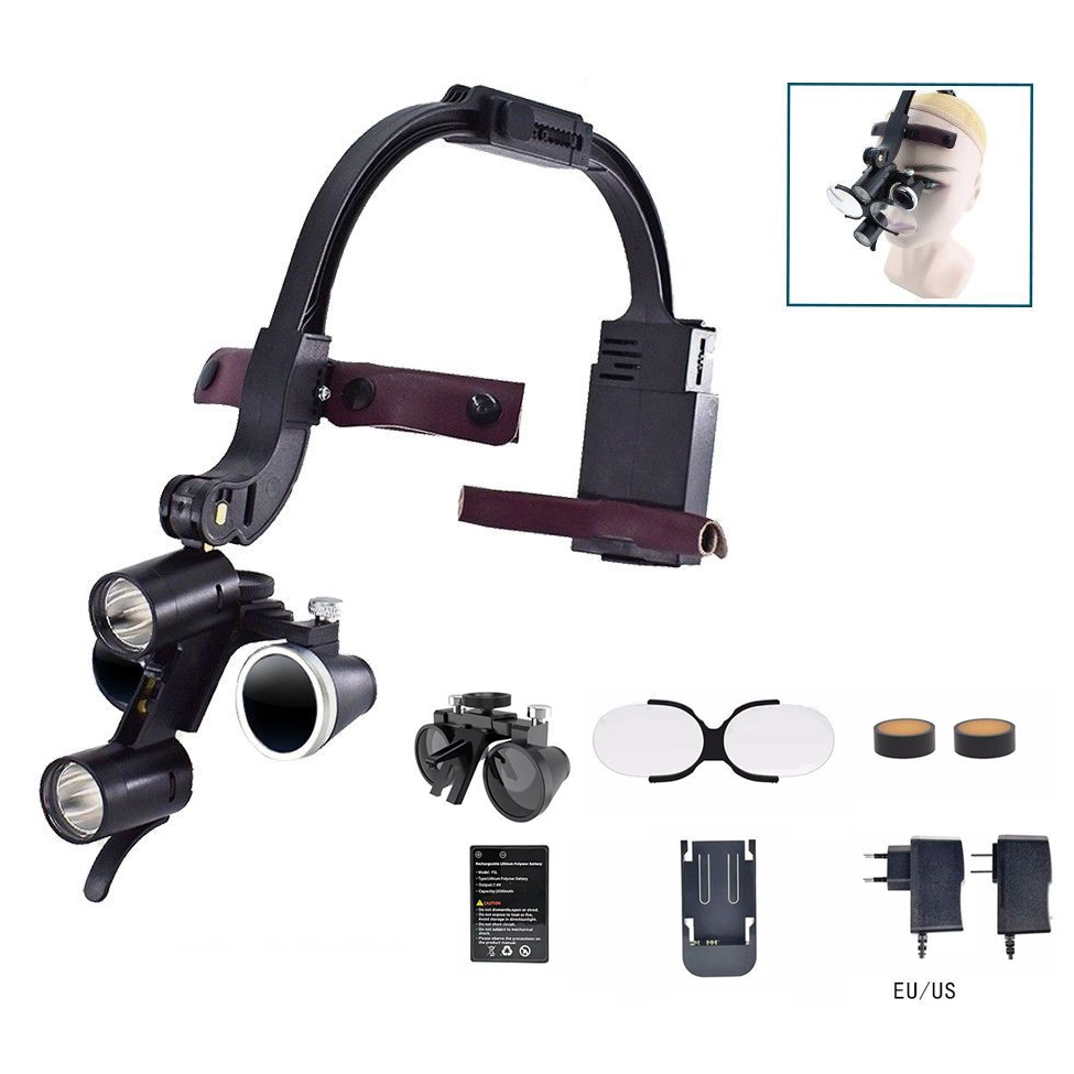Dental Loupe Magnifier 2.5x 3. - Led Medical Headlight recensione e prezzo