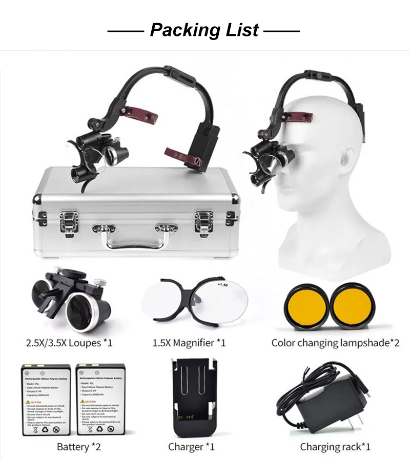 Dental Loupes with LED Light 2 - Led Medical Headlight recensione e prezzo
