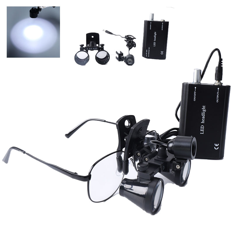 2.5X/3.5X Dental Loupes Clip B - Led Medical Headlight recensione e prezzo
